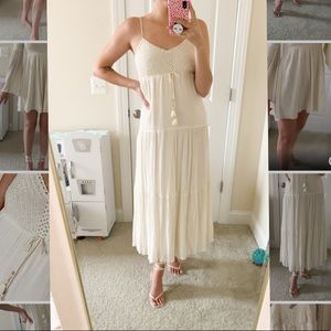 Cream maxi dress